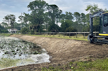 retention pond clean up